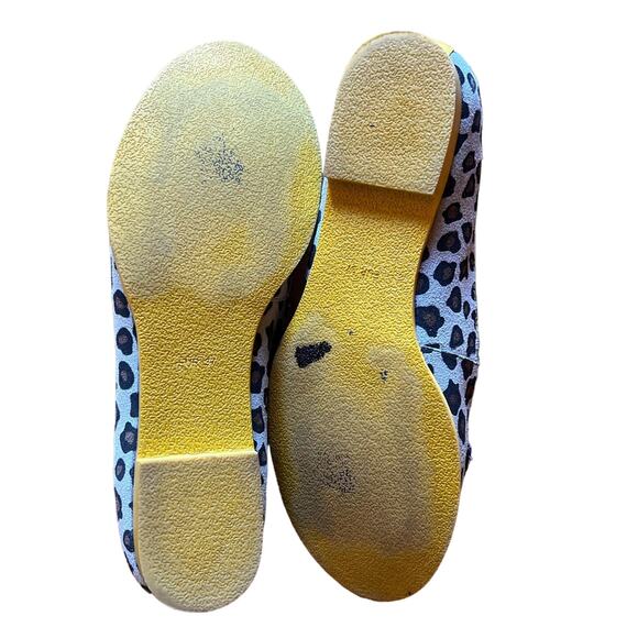 Poetic License Leopard Print Flats with Yellow Accents - Picture 2 of 8